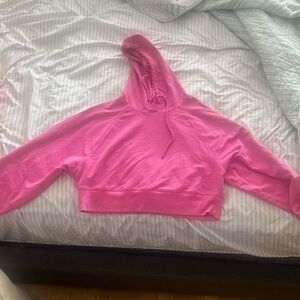 paradise pink cropped double take hoodie